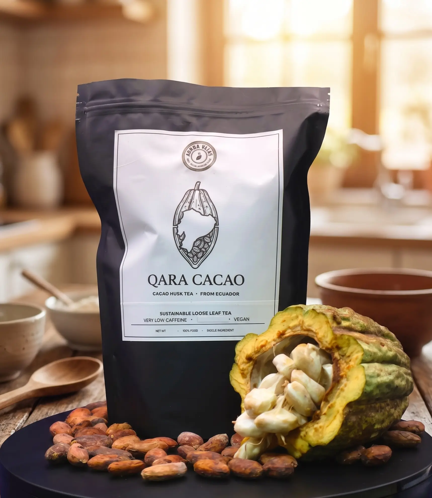 Qara Cacao 250g kraft bag